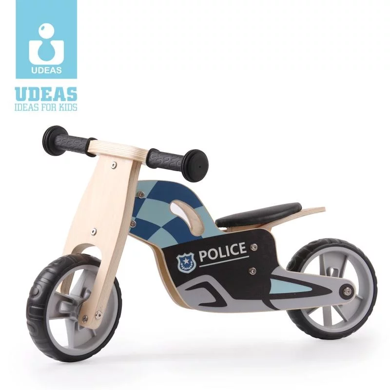 Wooden Balance Bike Police