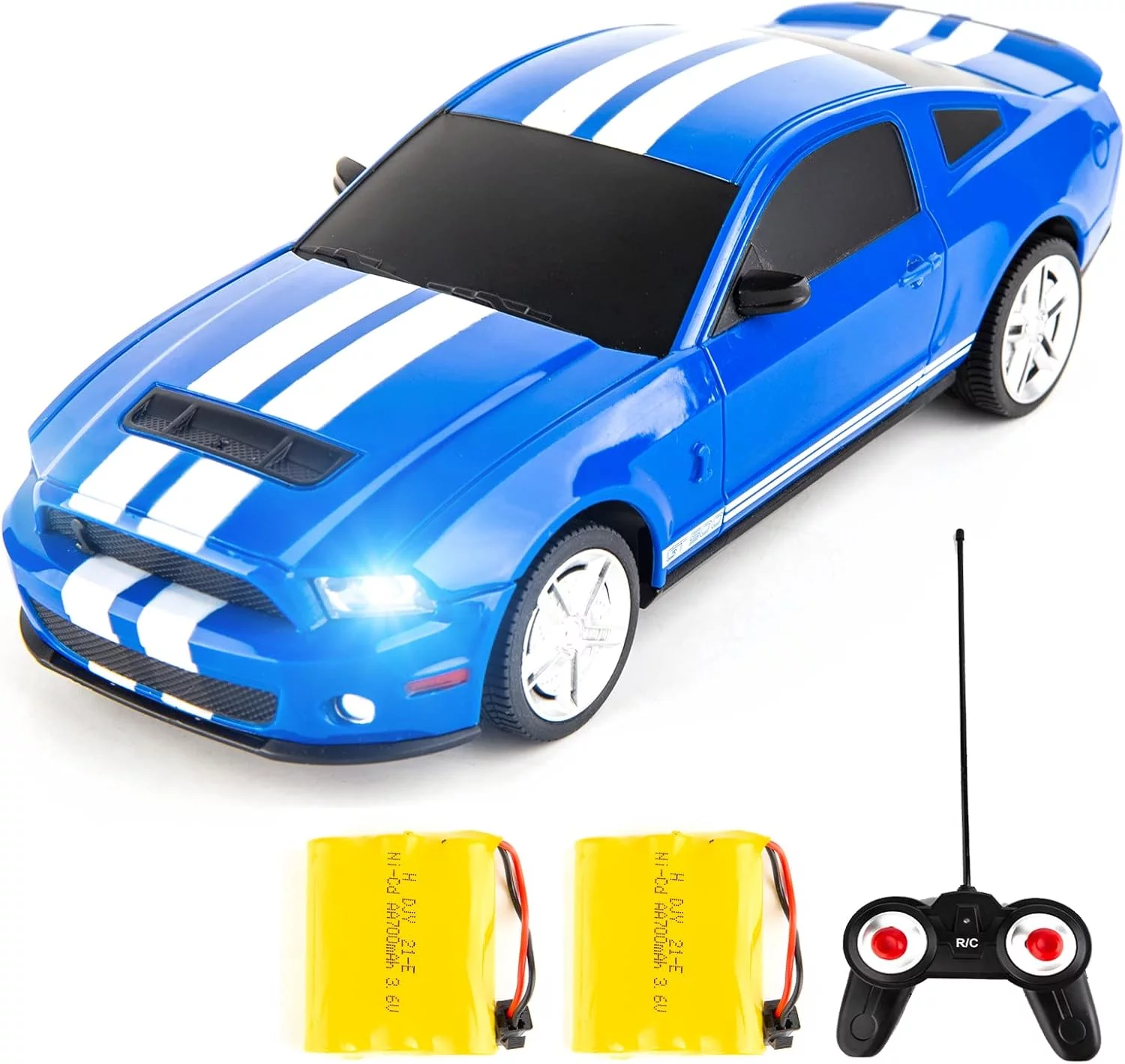 Ford Mustang Shelby GT500 Blue – RC Car 1: 24 Scale