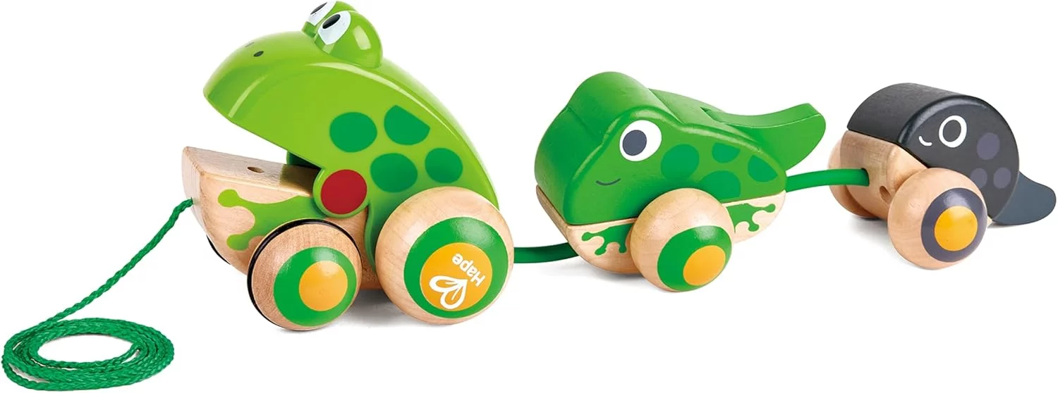 Hape Pull Along Frog Family