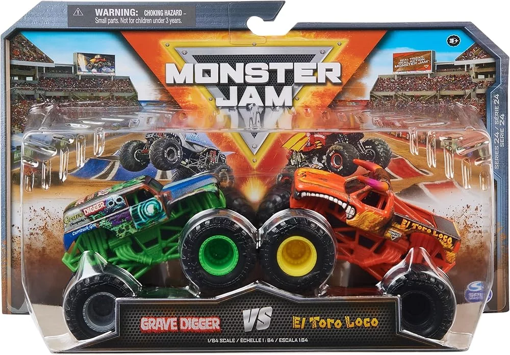 Monster Jam – Grave Digger vs. El Toro Loco Die-Cast 2-Pack (1: 64)
