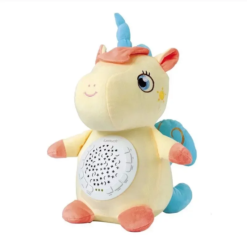 Funmuch 3 in 1 Cuddle Unicorn Projector Toy