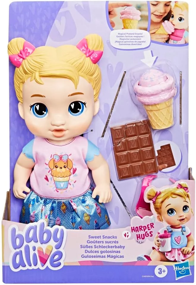 Baby Alive - Sweet Snacks Harper Hugs Doll with Food