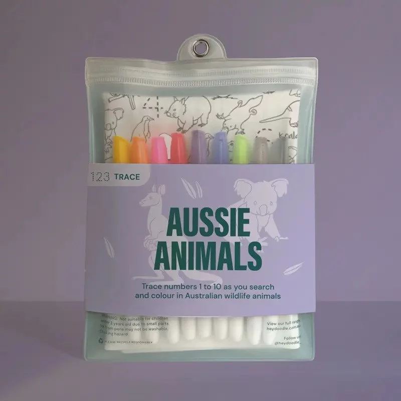 Hey Doodle - Aussie Animals Silicone Mat Colouring