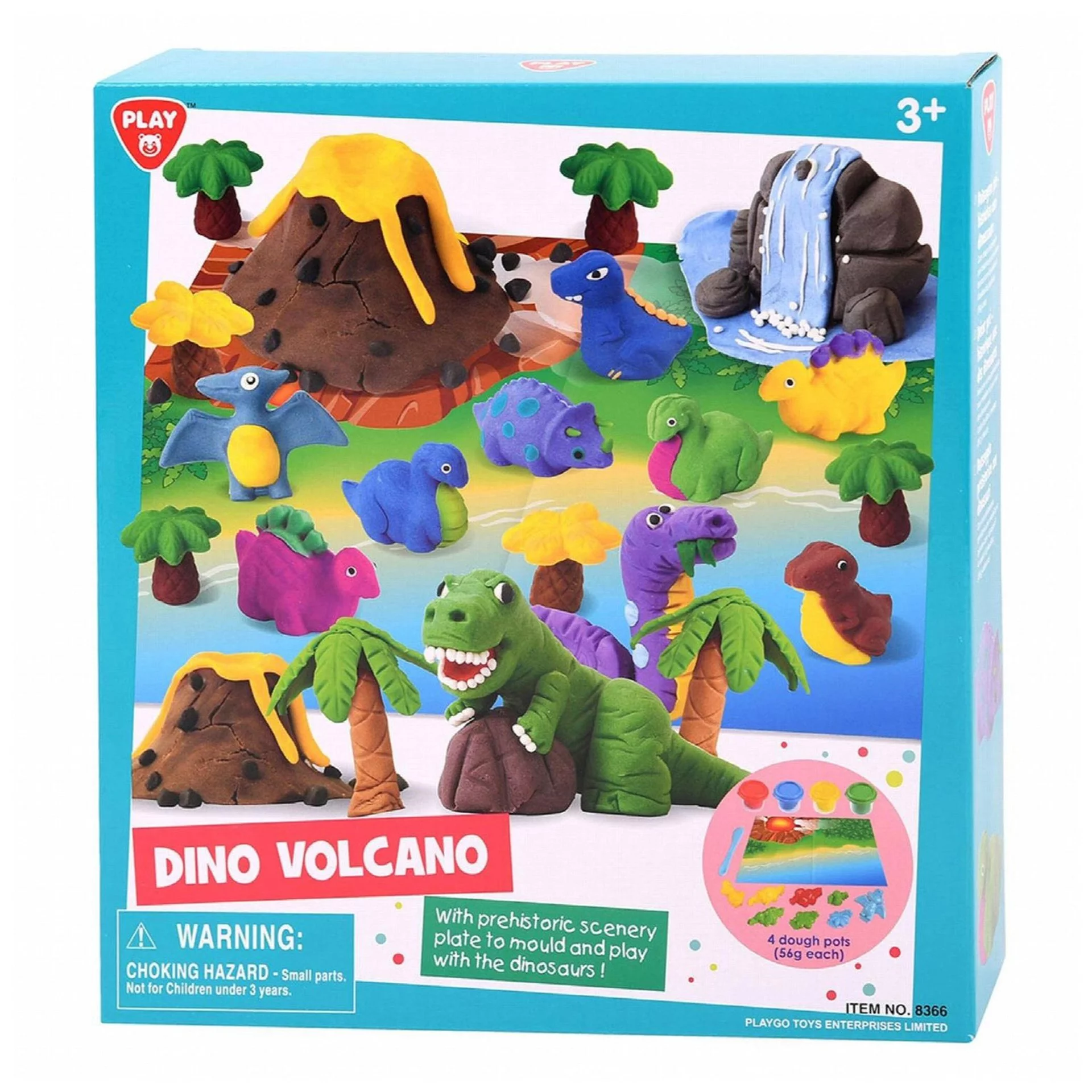 Play Go Dino Volcano Dough Playset