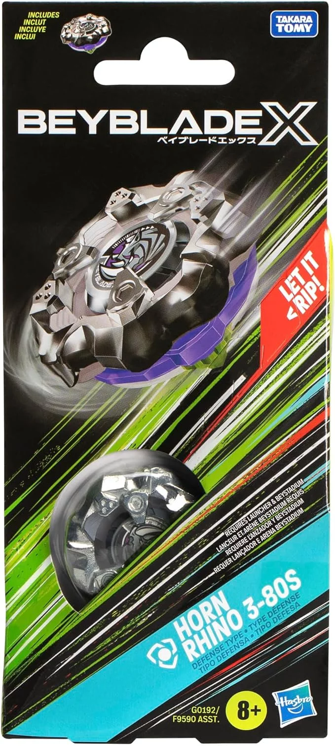 BEYBLADE X Horn Rhino 3-80S Gyro Booster Pack