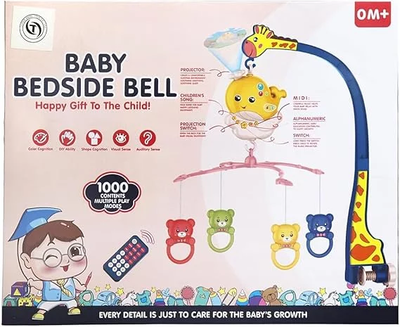 Baby bedside bell blue