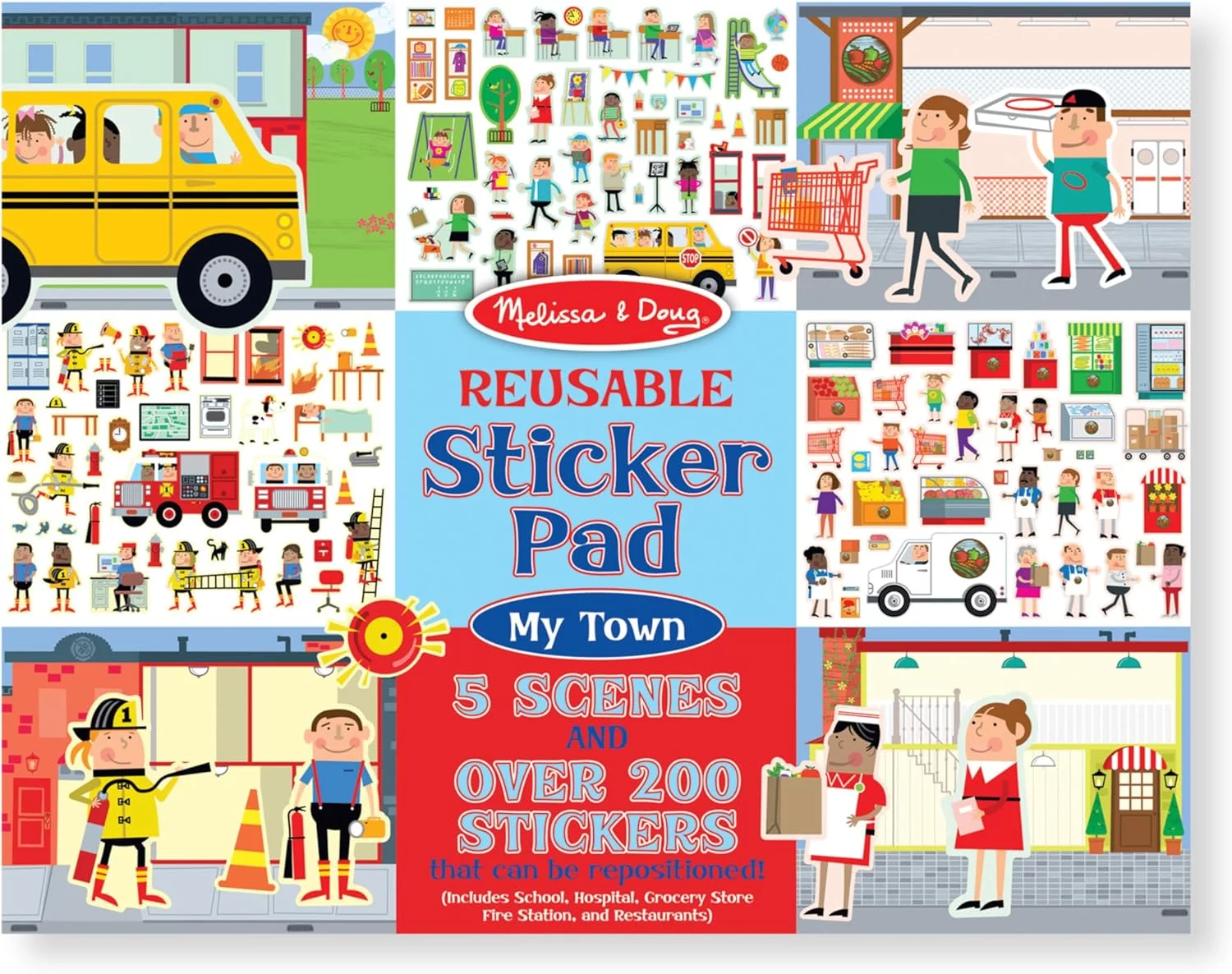 Melissa & Doug - Reusable Sticker Pad: My Town