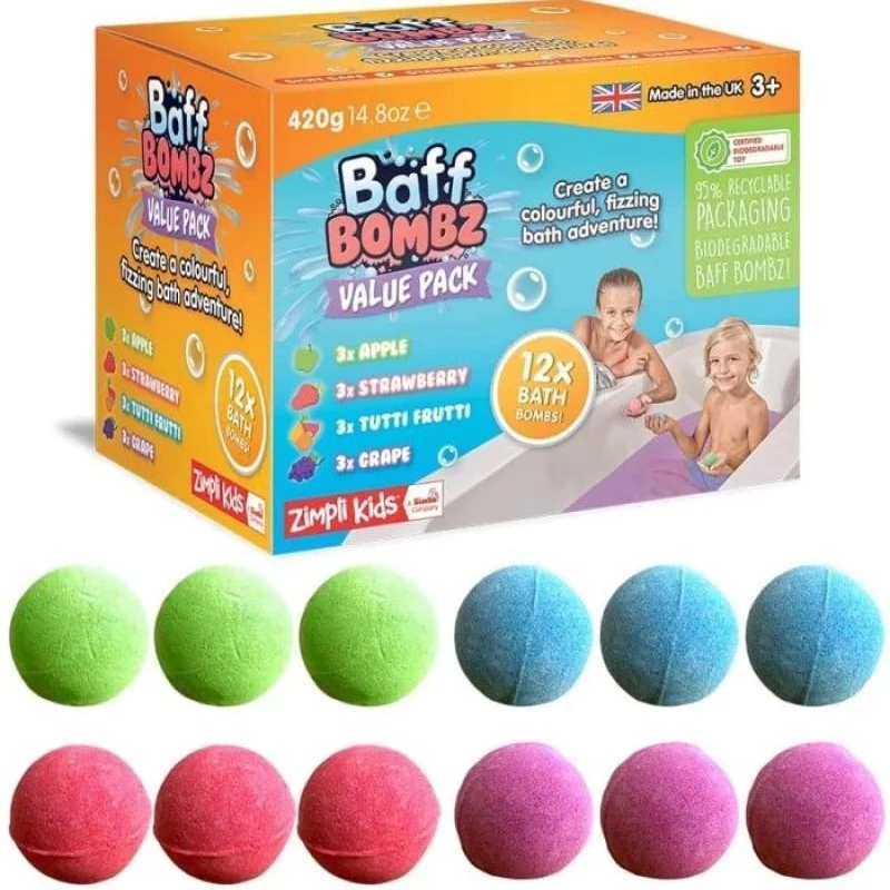 Baff Bombz- 12 Bath Pack