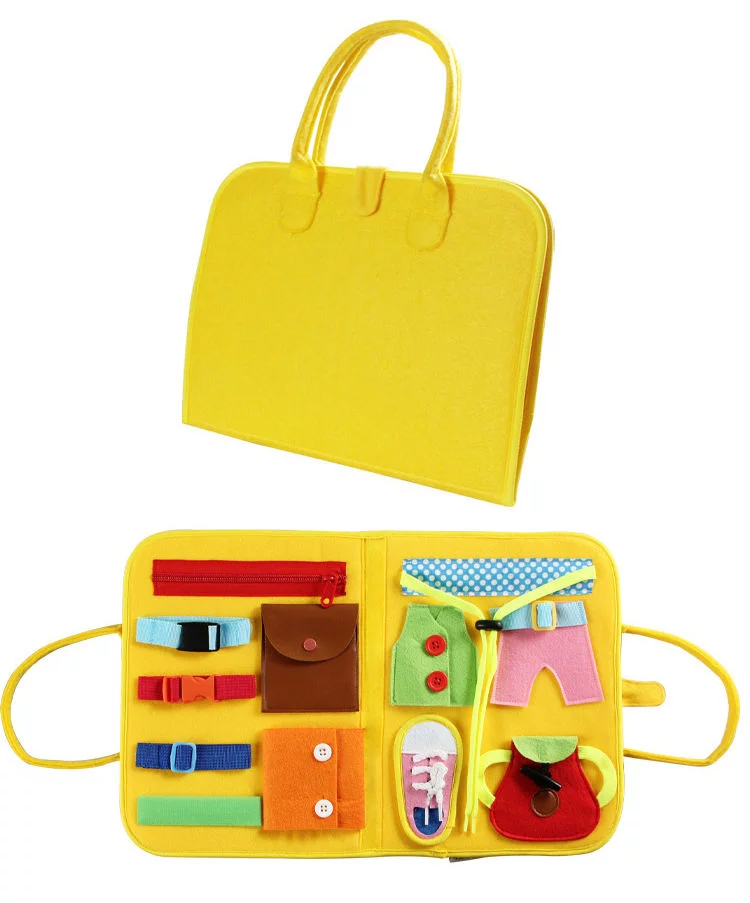 Foldable Busy Board - Yellow