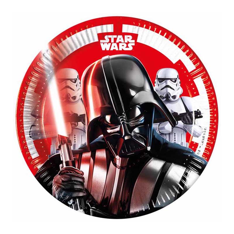 8PK 20CM STAR WARS FINAL BATTLE PLATES