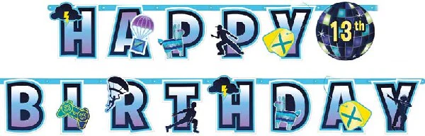 Fortnite Battle Royal Jumbo Add An Age Letter Banner