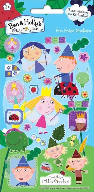 Ben & Holly Little Kingdom Foil Stickers