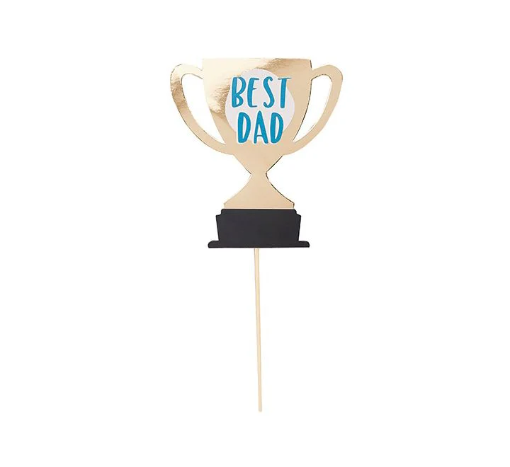 Best Dad' Trophy Cake Topper