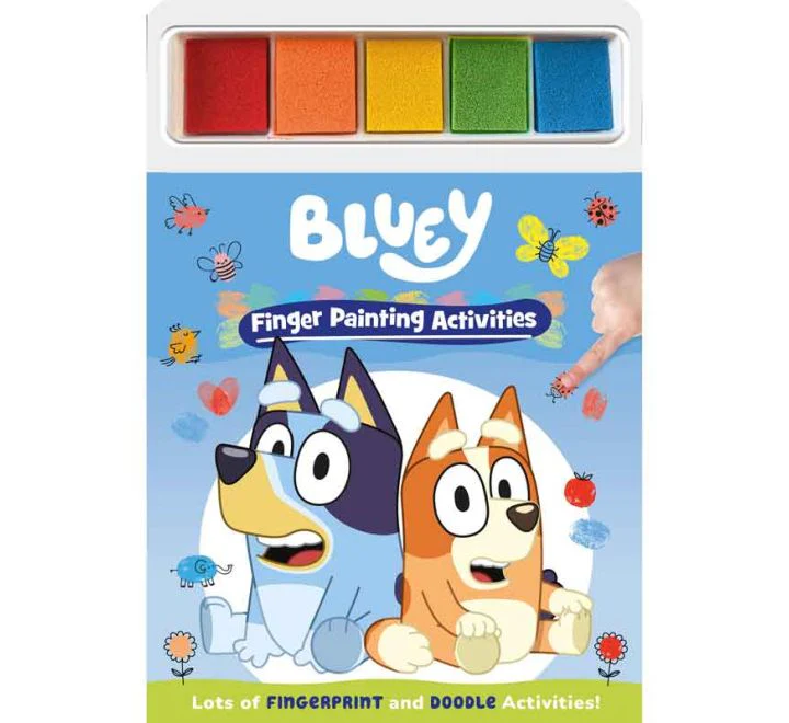 Bluey Finger Painting Book