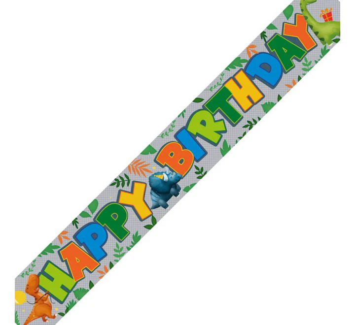 Dinosaur Birthday Banner