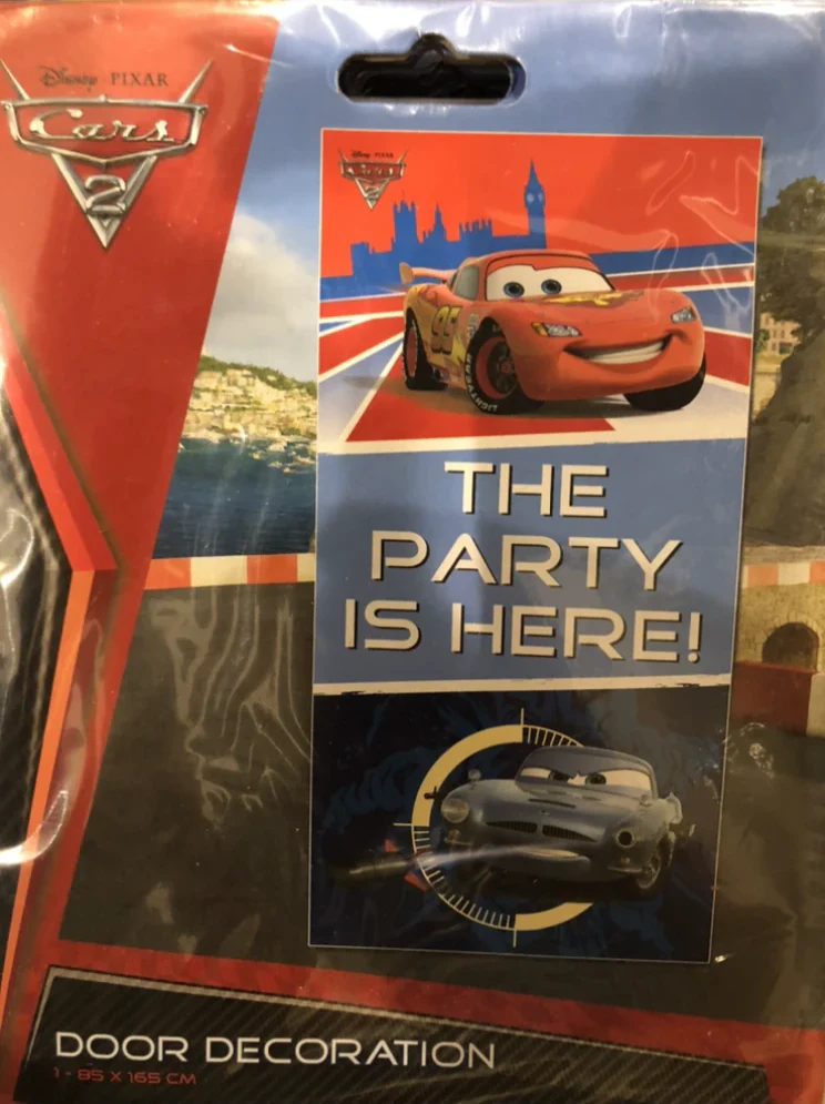 Disney Cars Party Here Door Sign