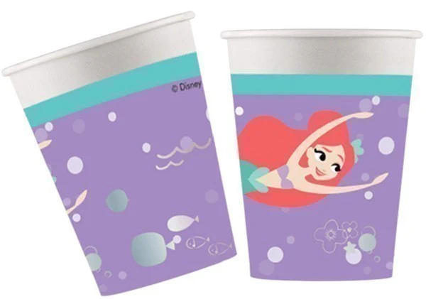 Disney Princess Mermaid Arial Under The Sea Cups