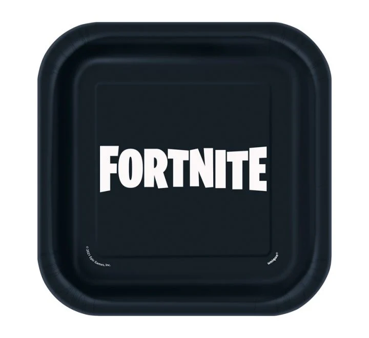 Fortnite Square Plates 8PK 7IN