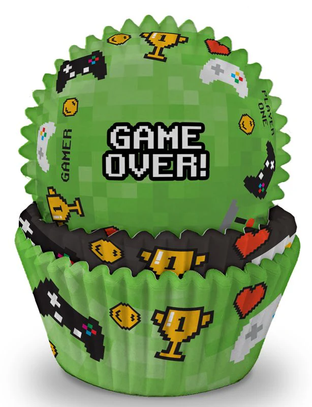 Gaming Party Cupcake Cases