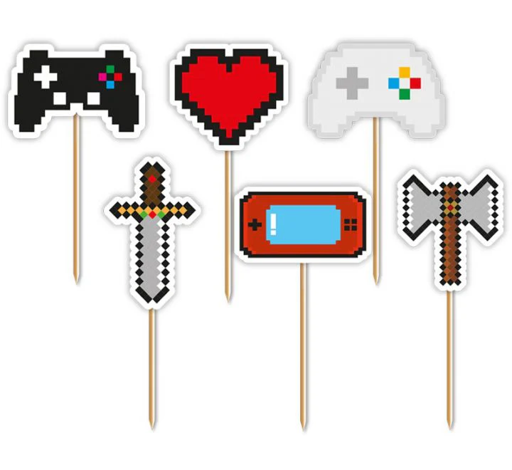Gaming Party Cupcake Toppers