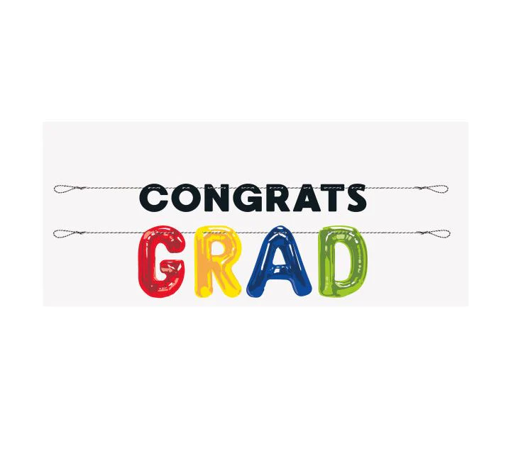 Grad Congrats Letter Banner