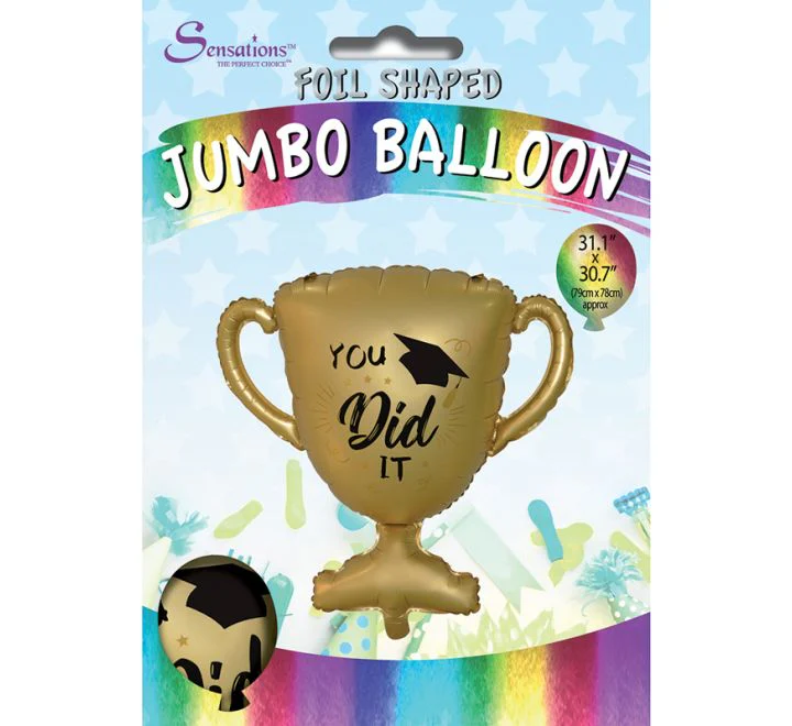 Graduation Trophy Foil Balloon