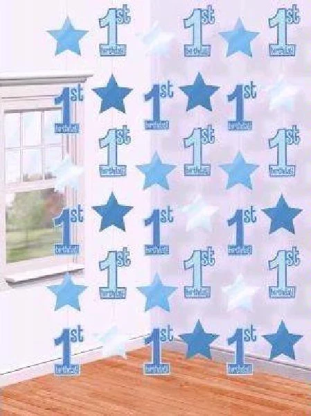Happy 1st Birthday String Decorations (Boy)
