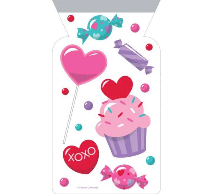 Heart Cello Bag Zipper Treats