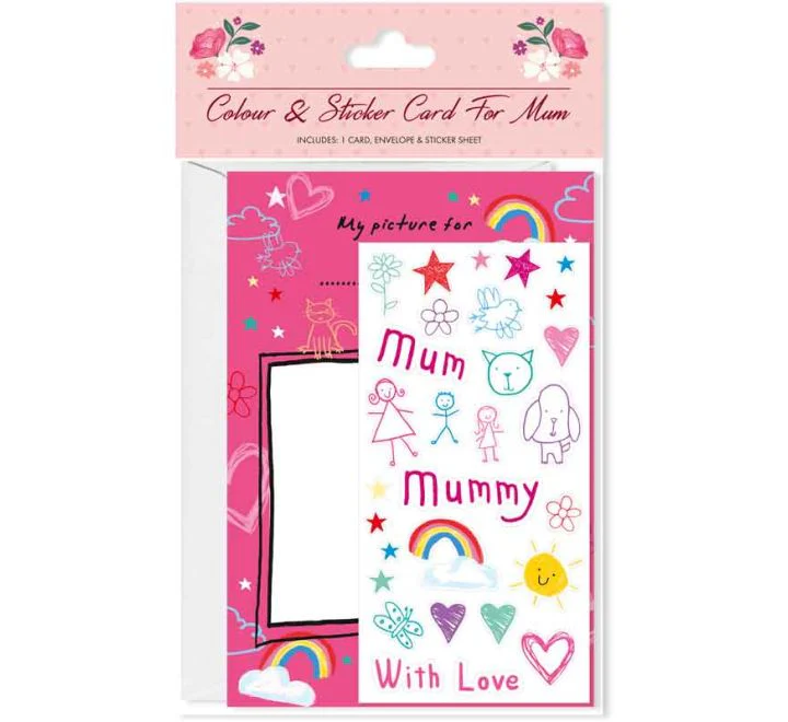 Mother's Day Color In Card