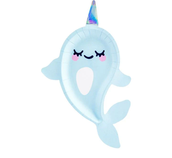 Narwhal Paper Plates ( 6 Pieces )