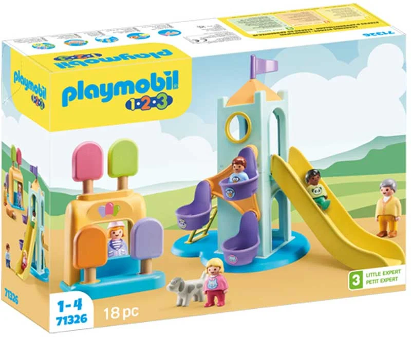 Playmobil 1. 2. 3 Adventure Tower With Ice Cream Booth
