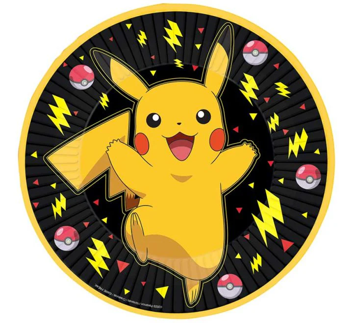 Pokemon Paper Plates ( 8 Pieces )