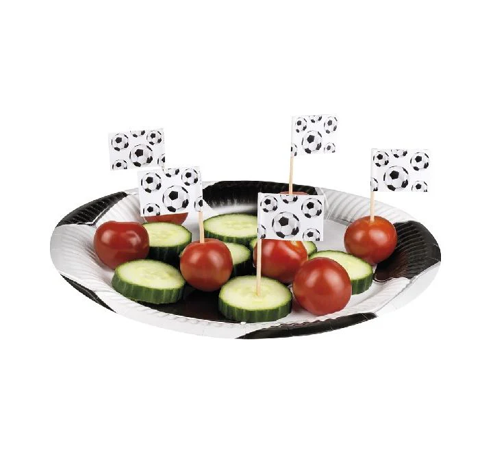 Set 24 Flag picks Football. (7 cm)