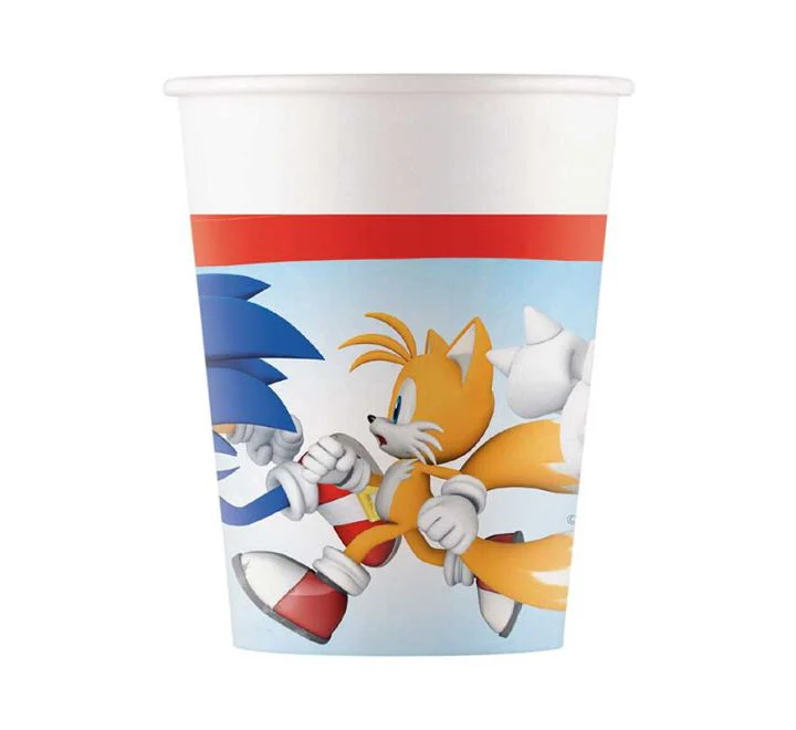 Sonic Paper Cups ( 8 Pieces )