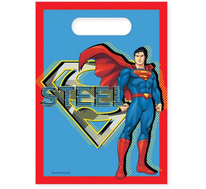 Superman Party Bags ( 6 Pieces )