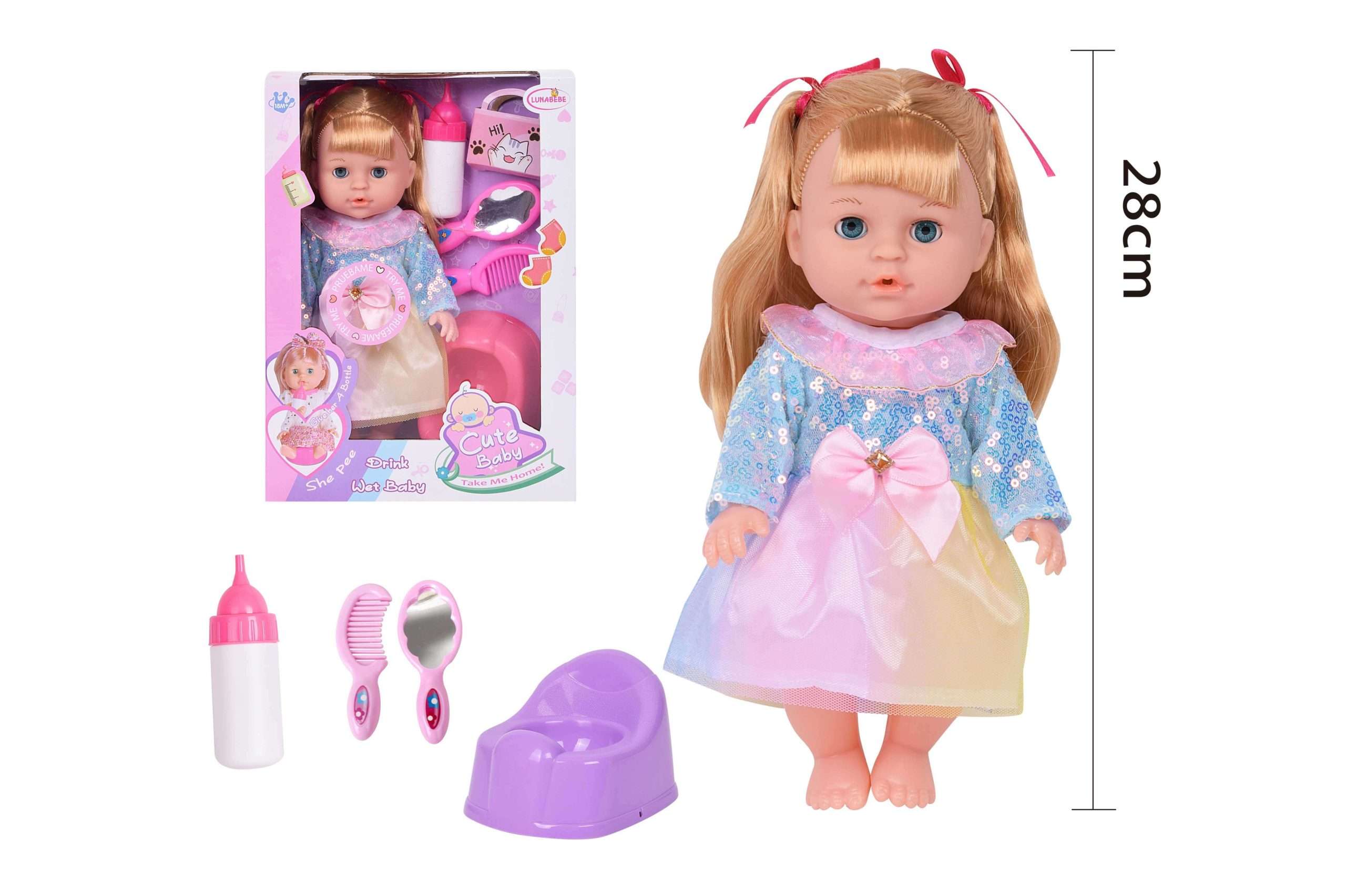 28 CM DOLL SET-HX618-14