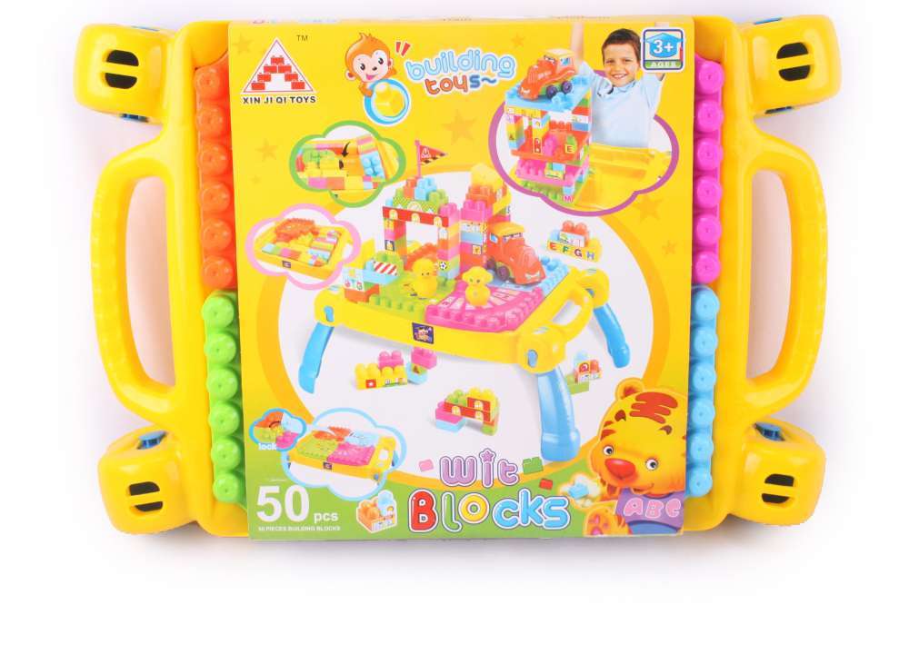 50 Pieces Building Blocks for Kids with Wheel Age 3+-6771
