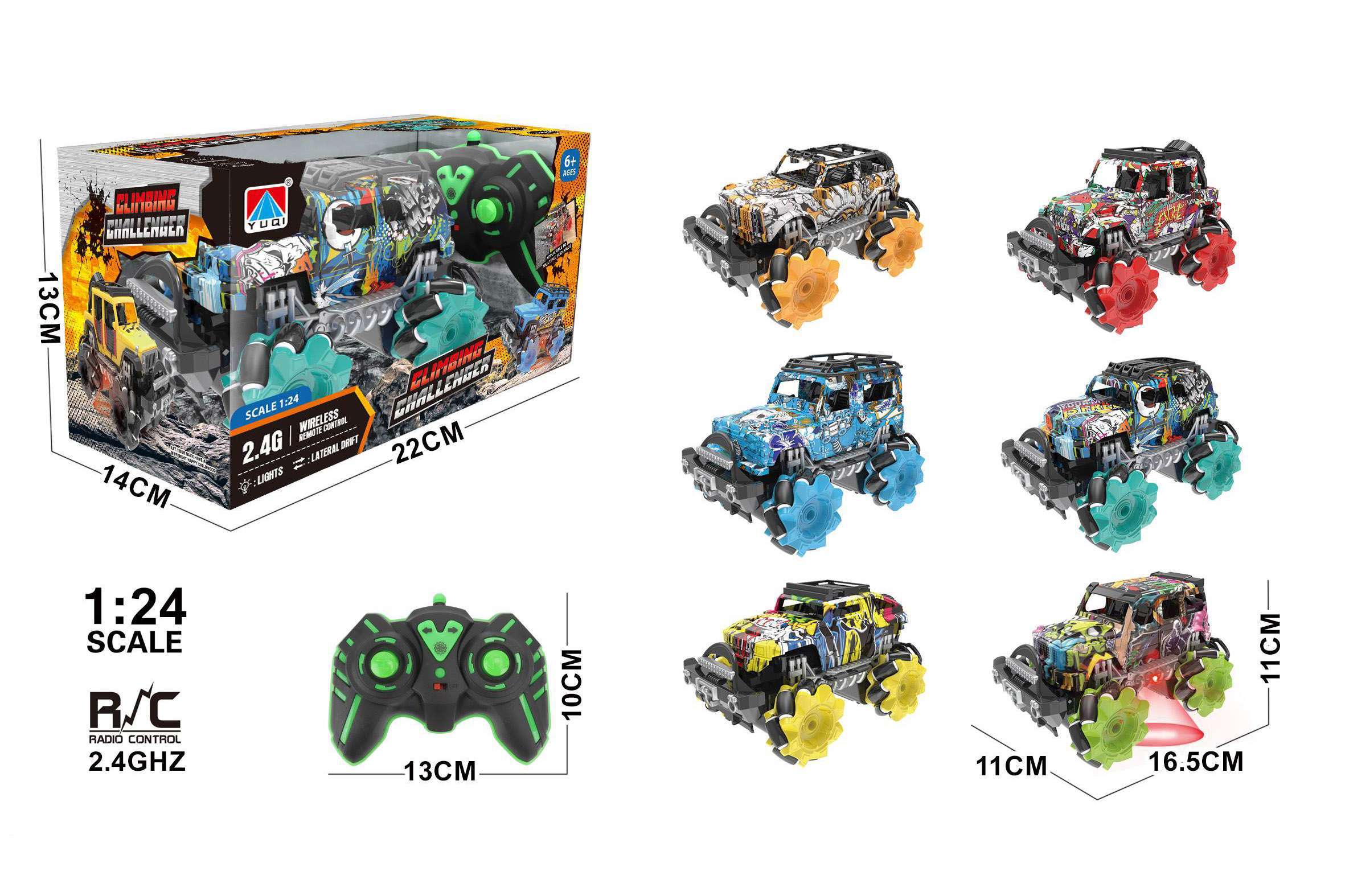 BATTERY OPERATED 4X4 SPEED CLIMBING CHALLENGER CAR-CB-03