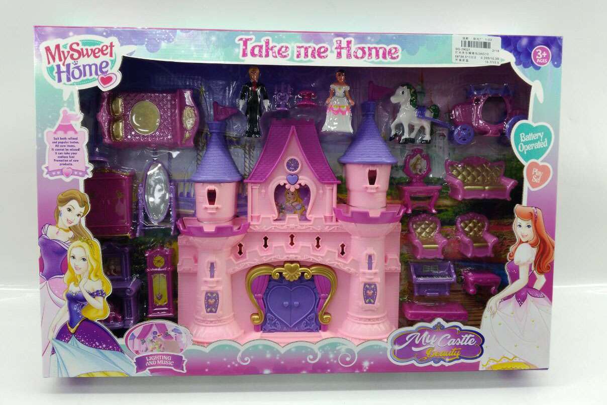 Battery oprerated princess castle villa-SG-29027
