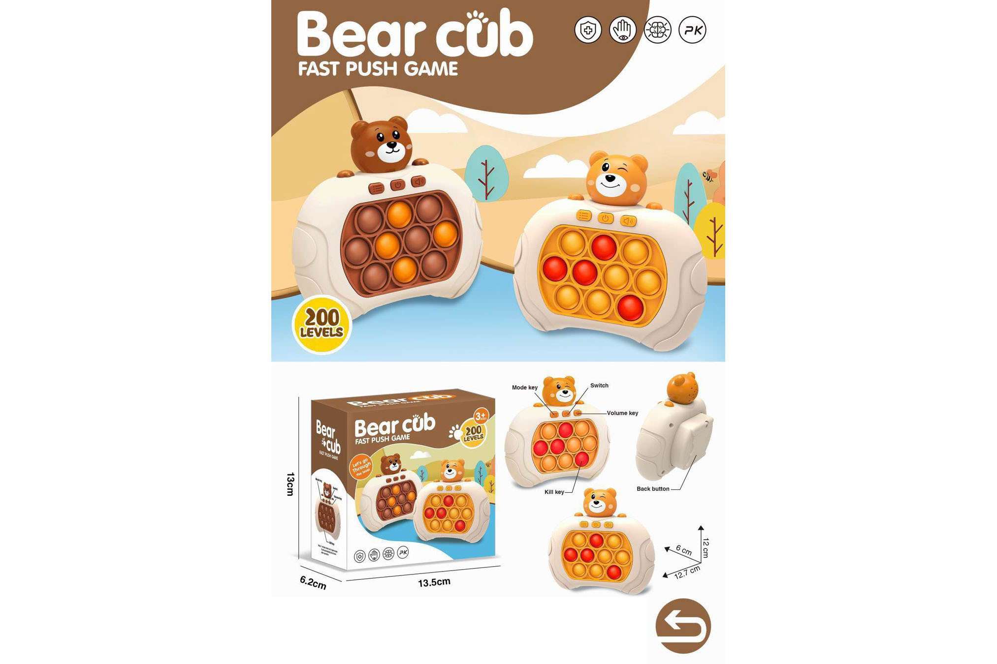 BEAR CUB FAST PUSH GAME-323-2