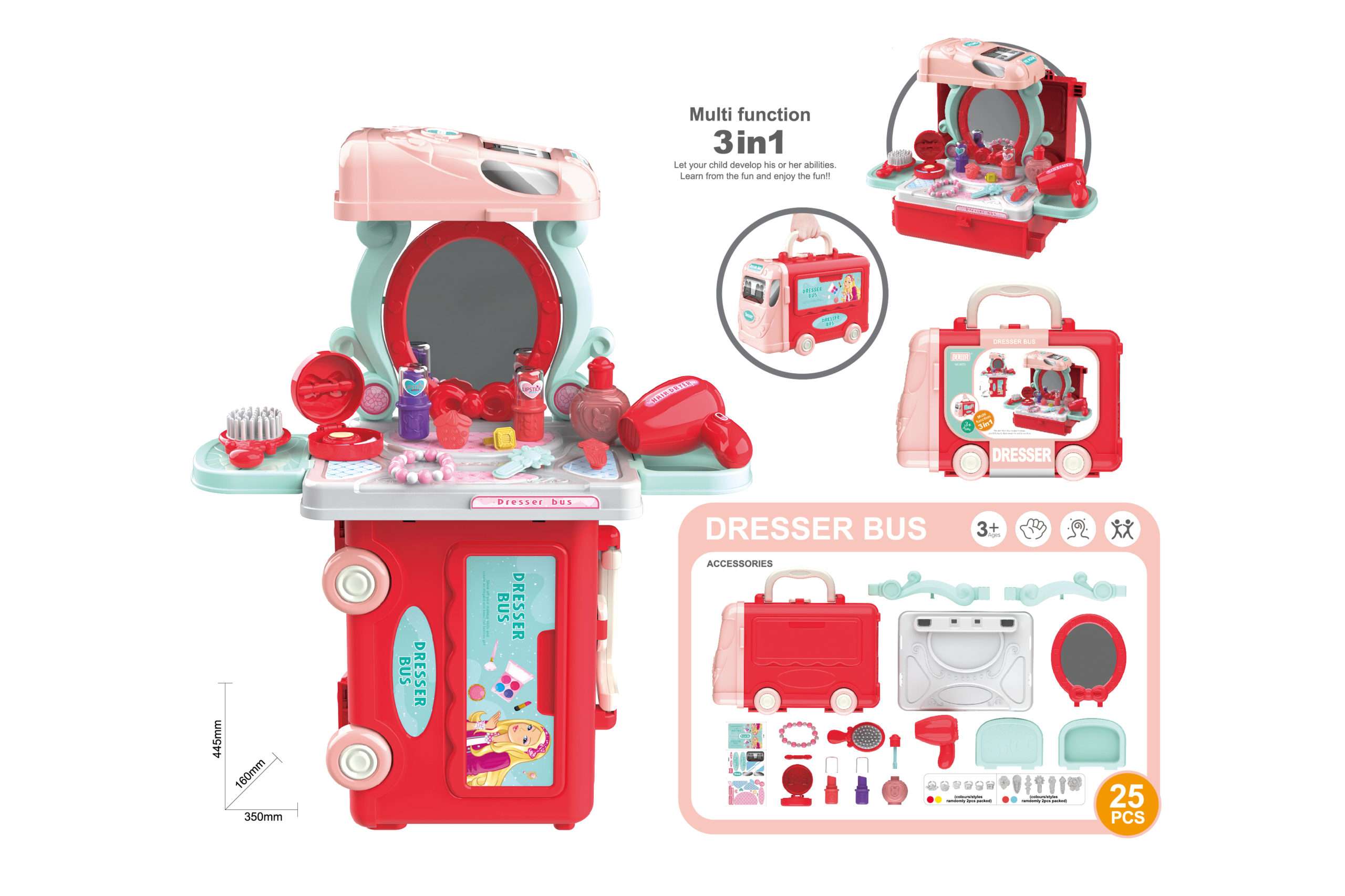 Dresser bus role play toys-8078