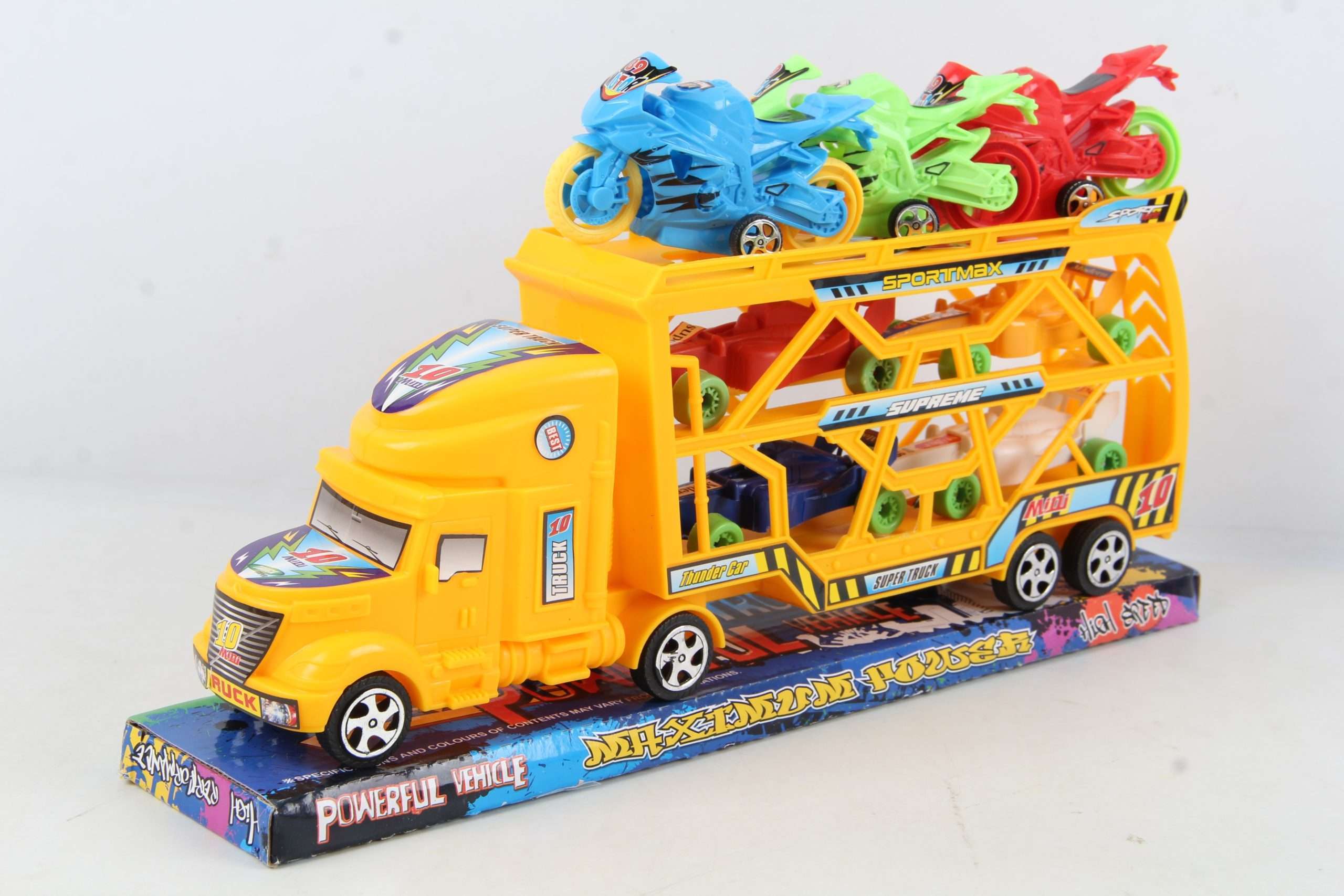 Kids Diecast Alloy Mini Vehicle Set with Large carrier Truck Engineering toy-168-27