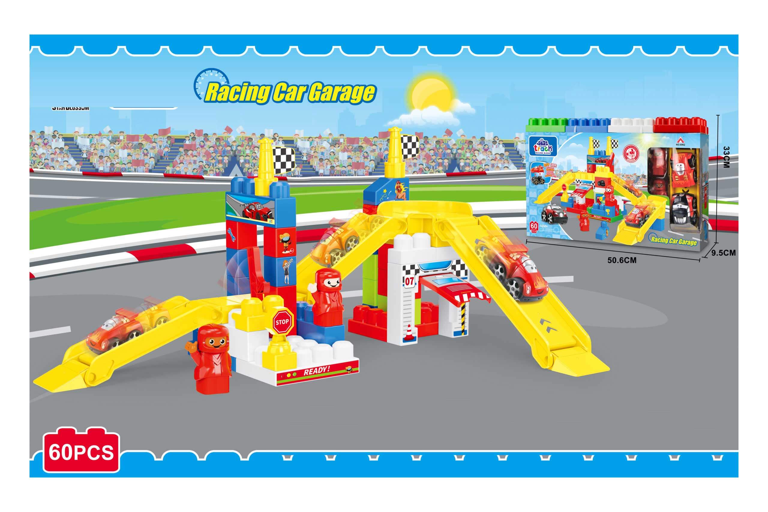 Mega Blocks First Builders Race Car Garage-6962