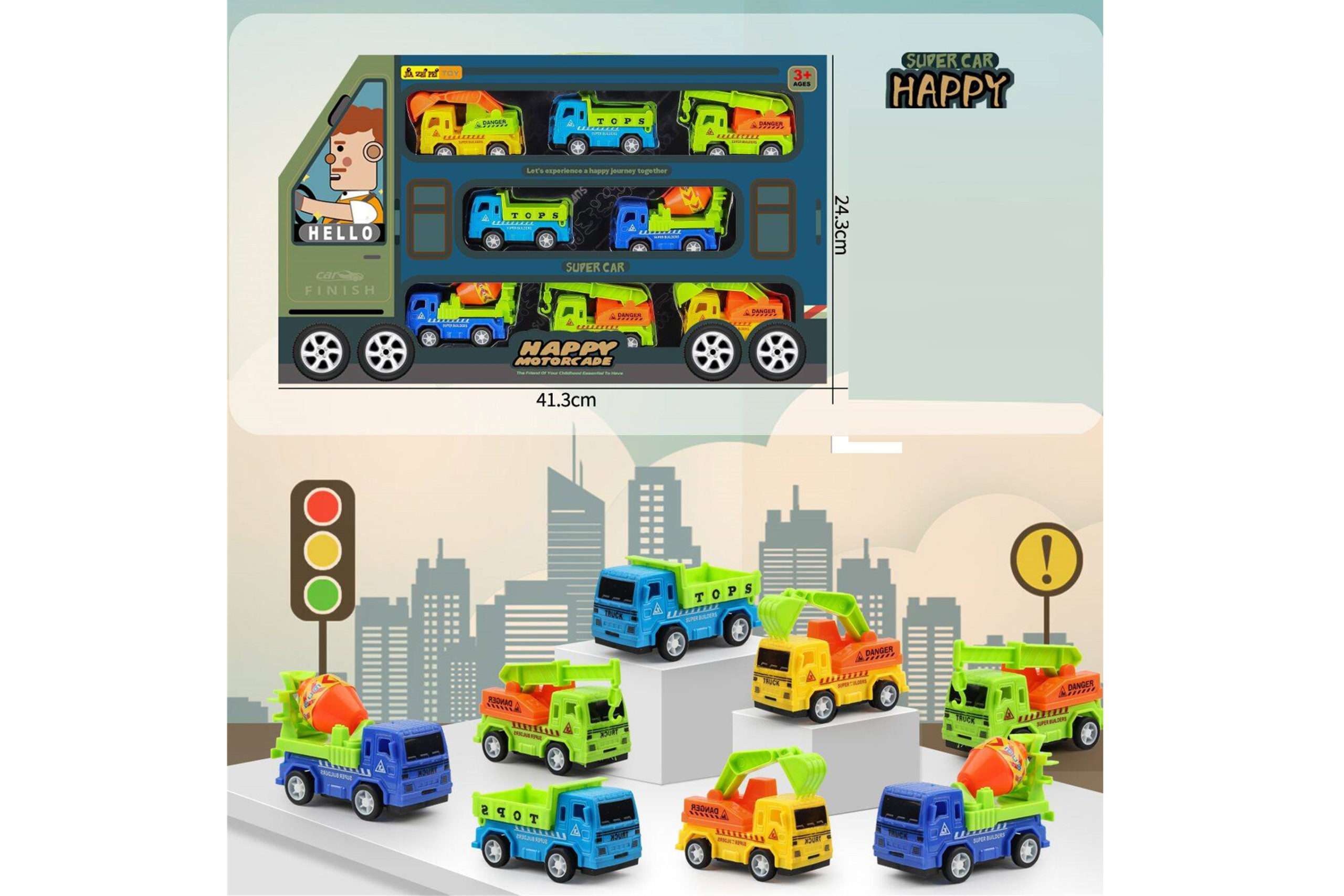 Mini construction vehicle toy set-779-08