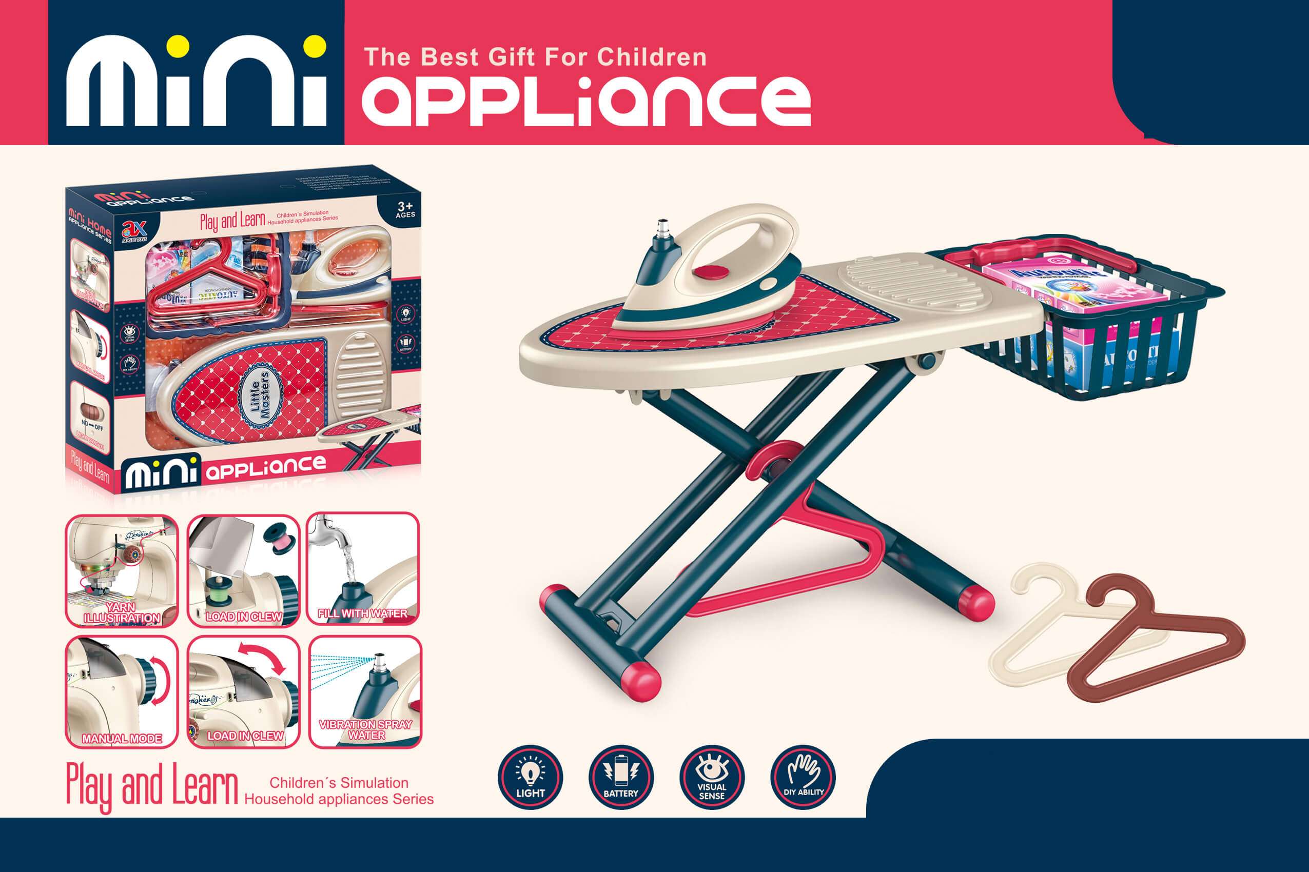 Mini Home Appliances Set iron table-6717A