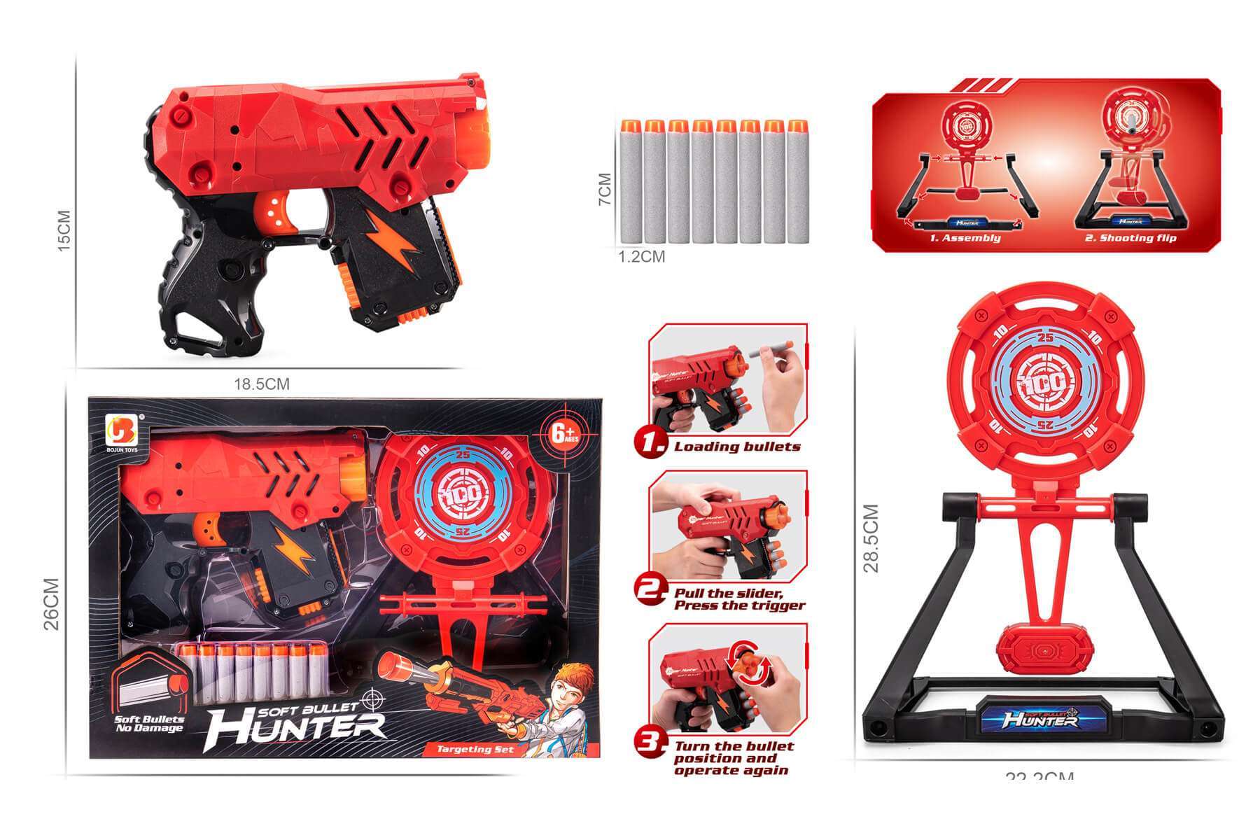 SOFT BULLET HUNTER SHOOTER GUN-592B