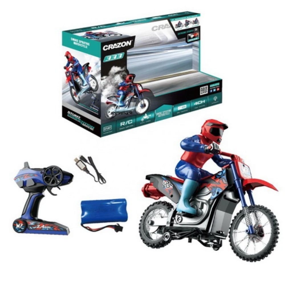2. 4G Scale 1: 10 Smoking Motorcycle