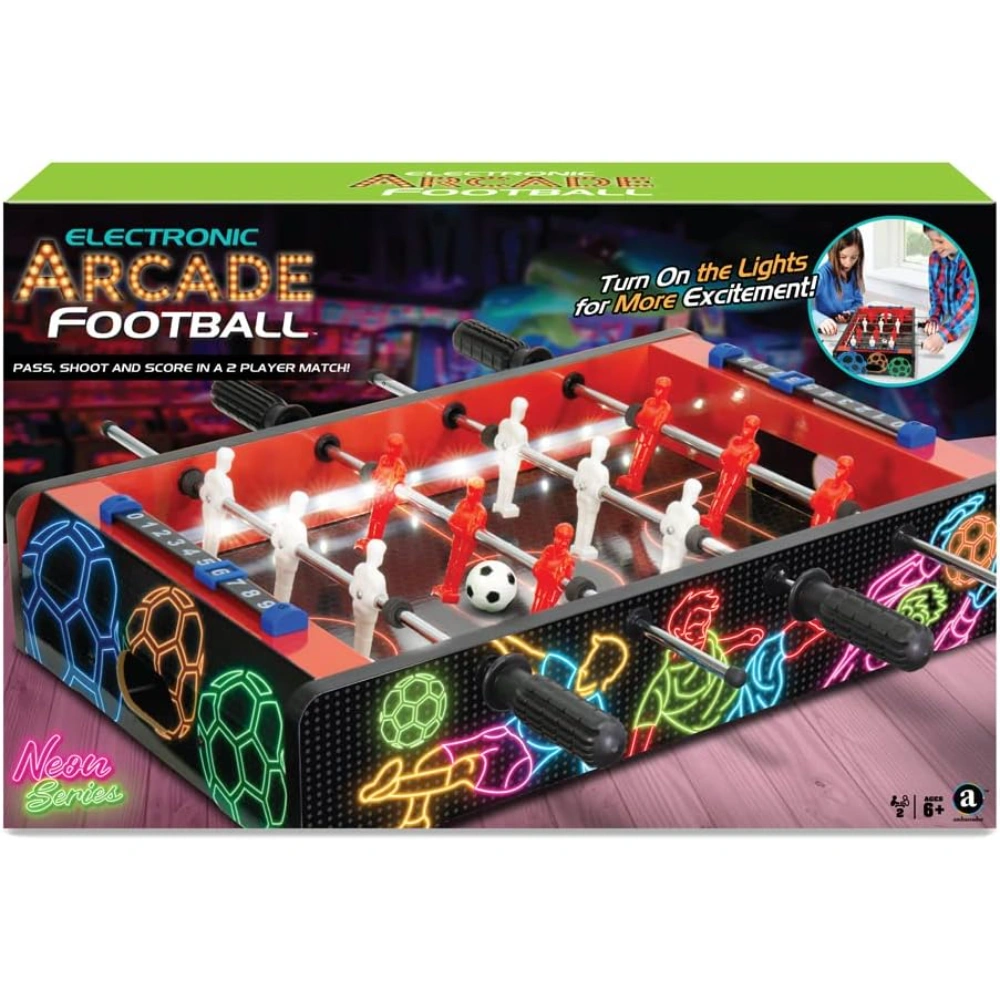 Ambassador Merchant Electronic Arcade Football/Foosball, Black,