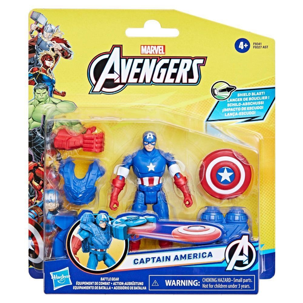 Avengers 4-Inch Captain America Battle Gear Figure