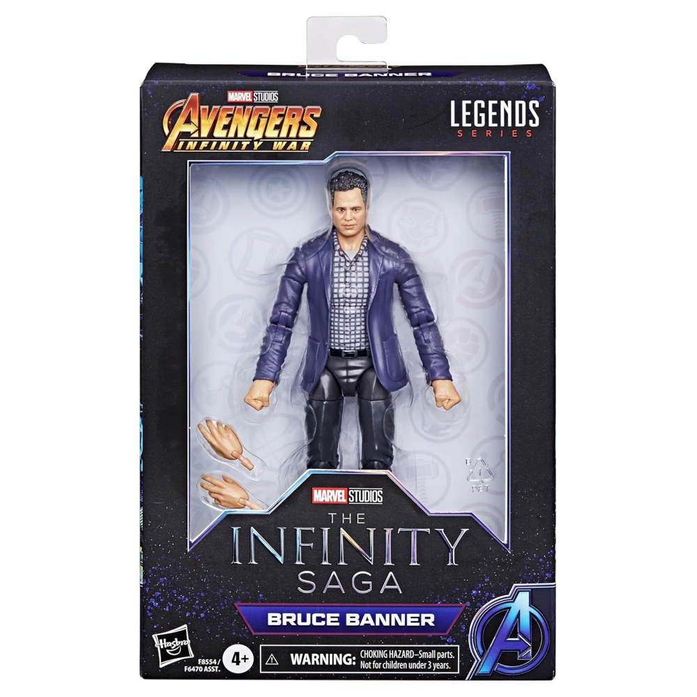 Avengers Marvel Hasbro Legends Series Bruce Banner, Avengers: Infinity War Collectible 6 Inch Action Figures, Legends Action Figures